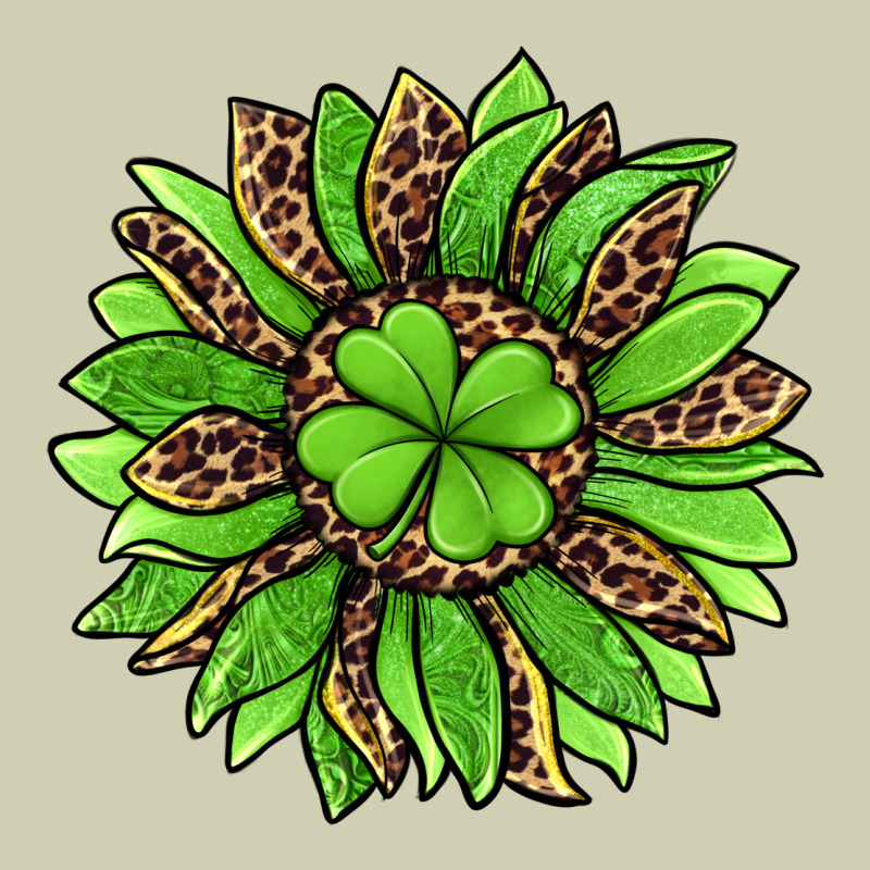 Lucky Leopard St Patricks Sunflower Heavy Core Tee by Jasminsmagicworld | Teevron