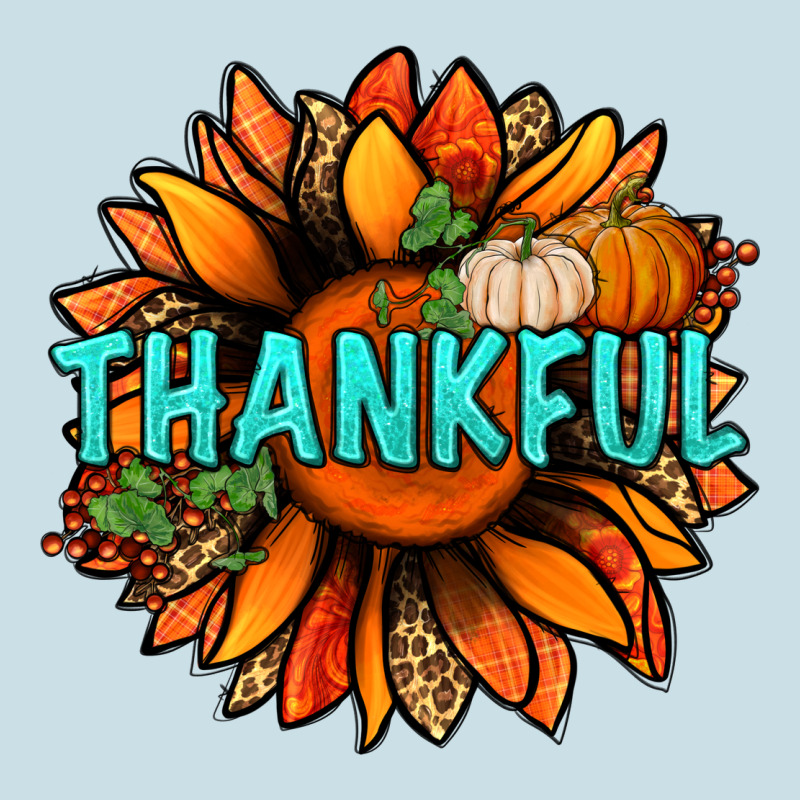 Thankful With Sunflower Bbs Ladies Tee by BundleAndBundleShop | Teevron