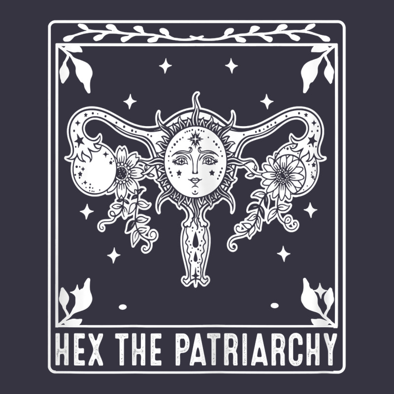 Womens Hex The Patriarchy Uterus Tarot Card Halloween Feminist T Shirt Vintage Hoodie by maiPhamDesign | Teevron