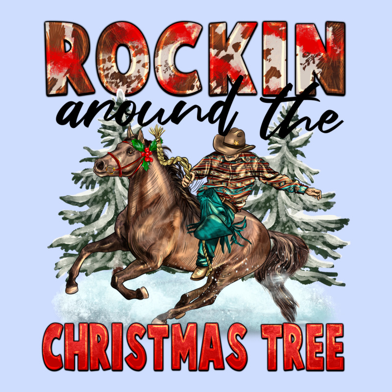 Rockin Around The Christmas Tree Rodeo Urban Heavy Tee by FaDigitalArtStudio | Teevron