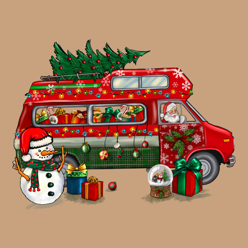 Christmas Santa Claus With Retro Van Vintage Tee by BundleAndBundleShop | Teevron