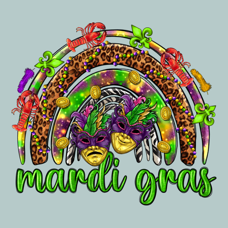 Mardi Gras Rainbow And Masks Heavy Core Tee by HowdyJamesFarm | Teevron