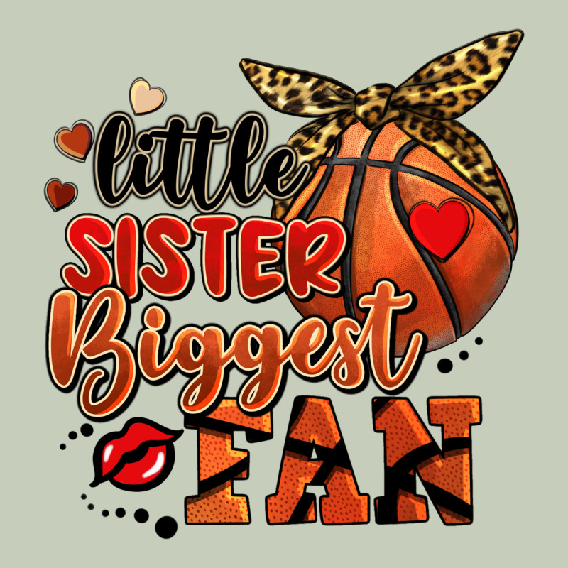 Little Sister Biggest Fan Basketball Ladies Tee by FaDigitalArtStudio | Teevron