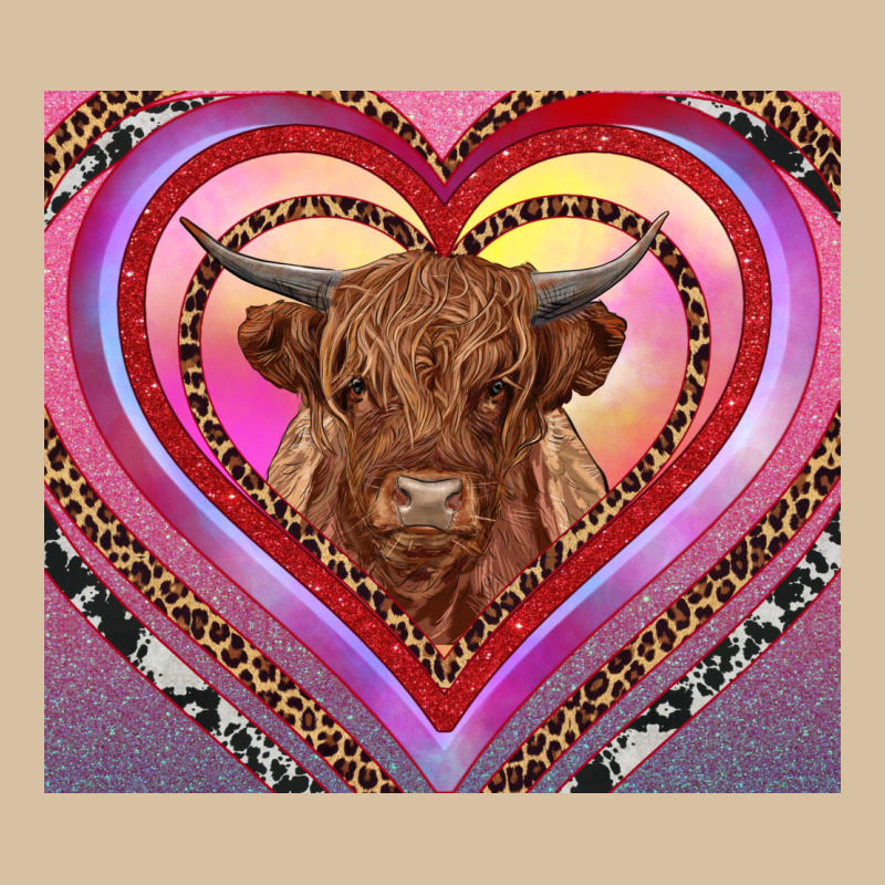 Highland Cow Valentine's Day Heavyweight Hoodie by RanaPortraitStore | Teevron