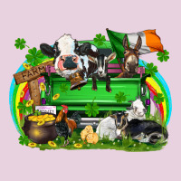 St. Patrick's Day Farm Animal Truck Ladies Tee | Teevron