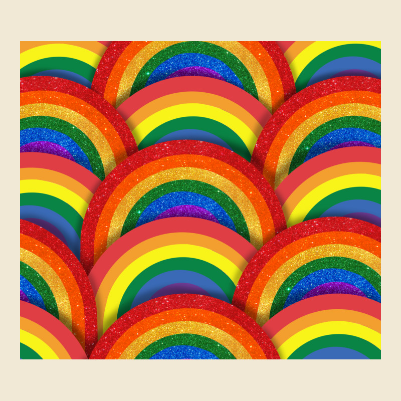 Pride Rainbow Glitter Tumbler Premium Tee by FaDigitalArtStudio | Teevron