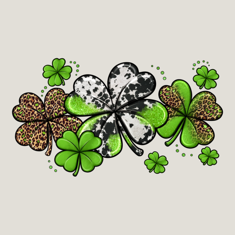 Western Cowhide Leopard Glitter Shamrocks Heavy Core Tee by Jasminsmagicworld | Teevron