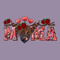 Valentine's Day Mama Black Highland Cow Classic Tee | Teevron
