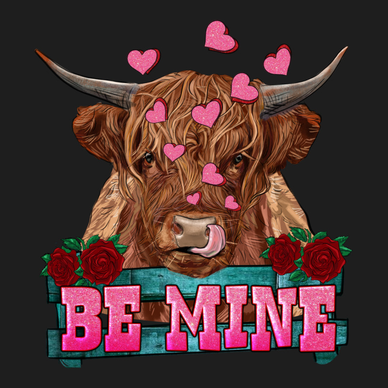 Be Mine Highland Cow Heavyweight Hoodie by RanaPortraitStore | Teevron