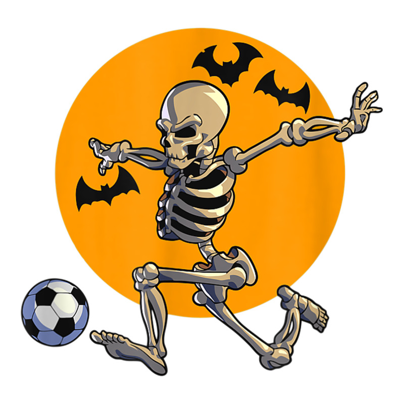 Skeleton Soccer Player Funny Halloween Blood Moon Zipper Hoodie by DesignPulse | Teevron