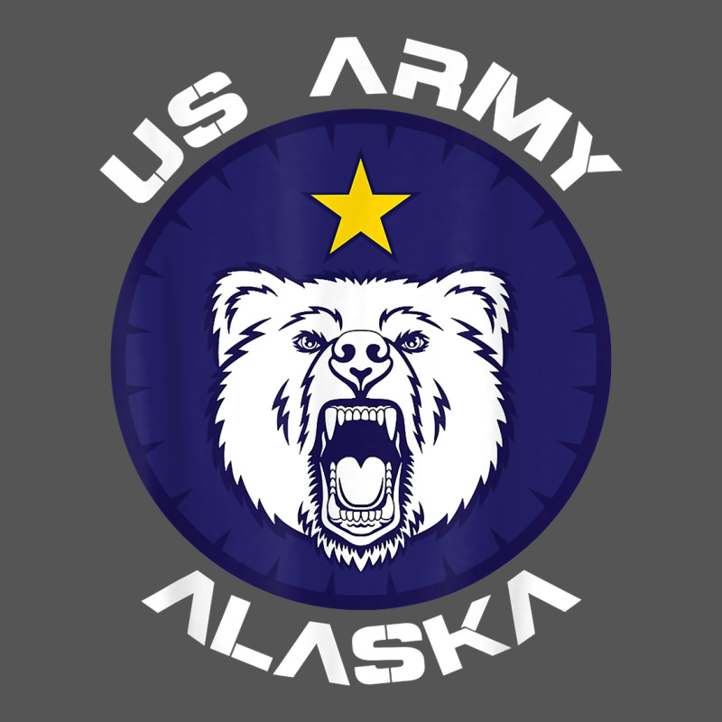 Us Army Alaska Polar Bear Patch T Shirt Zipper Hoodie by DesignPulse | Teevron