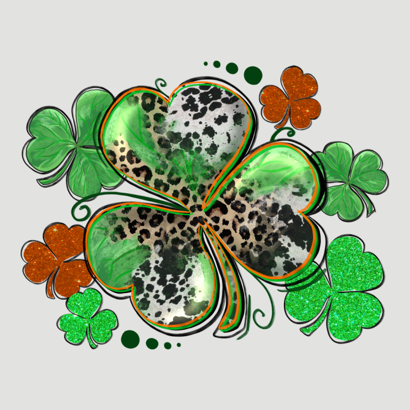 St. Patrick's Day Shamrock Leopard And Cowhide Classic Tee by CowGirlArtShop | Teevron