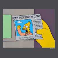 The Simpsons Old Man Yells At Cloud Newspaper V1 Zipper Hoodie | Teevron