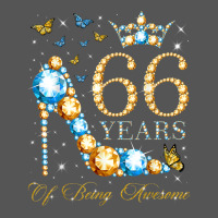 66th Birthday 66 Years Of Being Awesome 66 Years Old Woman Zipper Hoodie | Teevron
