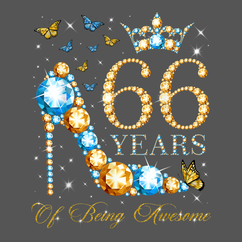 66th Birthday 66 Years Of Being Awesome 66 Years Old Woman Zipper Hoodie by PixelWave | Teevron