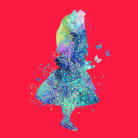 Watercolor Splatter Alice In Wonderland T Shirt Design Zipper Hoodie | Teevron