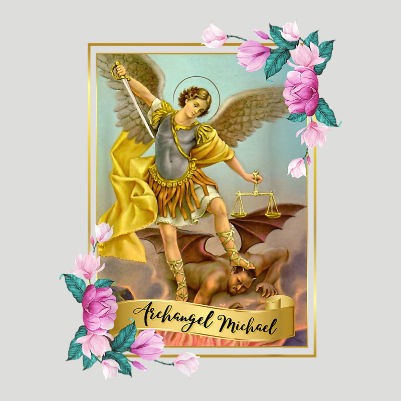 St Michael The Archangel - Protector Catholic Church Angel Zipper Hoodie by PixelWave | Teevron