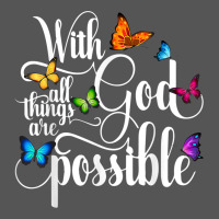 With God All Things Are Possible  Religious Butterfly Art Zipper Hoodie | Teevron