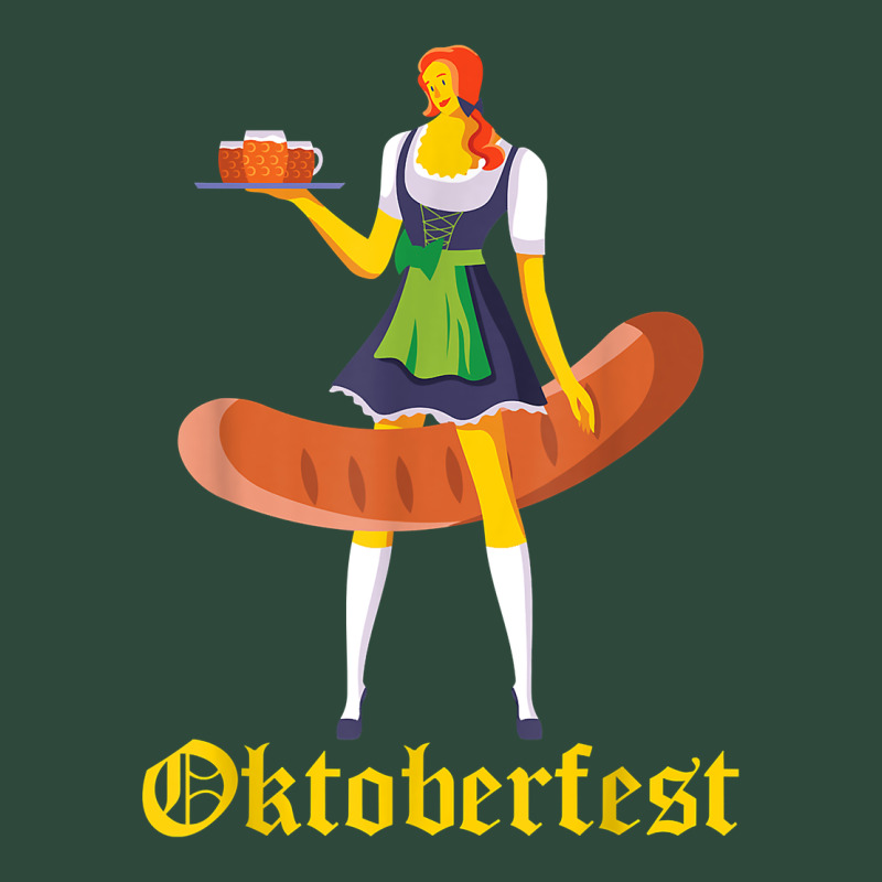 Barmaid Oktoberfest Funny German Woman Dirndl Bratwurst T Shirt Zipper Hoodie by InspiraDesign | Teevron