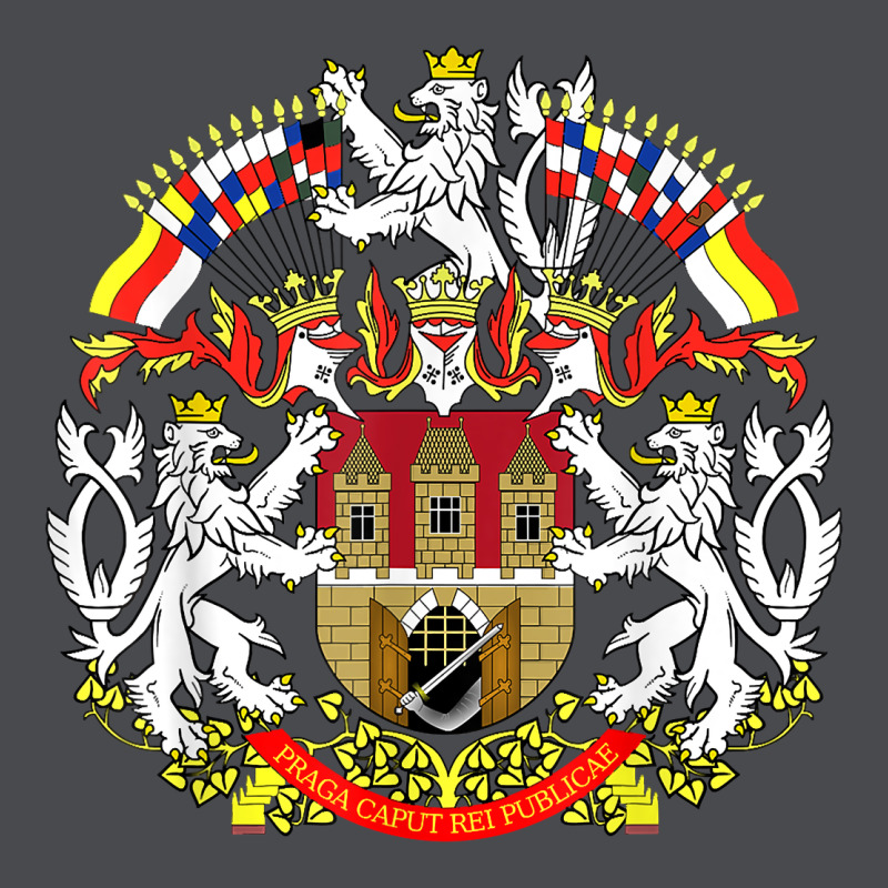 Praha Prague Czech Republic Coat Of Arms Ex Czechoslovakia T Shirt Zipper Hoodie by ArtChic | Teevron