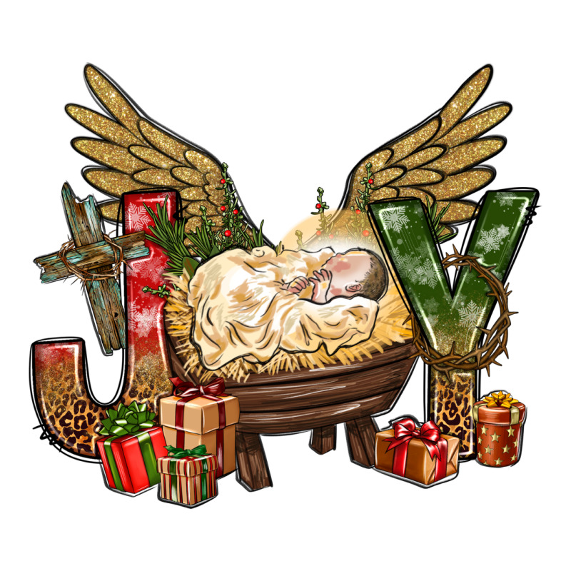 Joy Christmas With Baby Jesus Bbs Ladies Tee by BundleAndBundleShop | Teevron