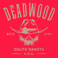 Deadwood South Dakota Usa Distressed Skull Design Souvenir Premium T S Zipper Hoodie | Teevron
