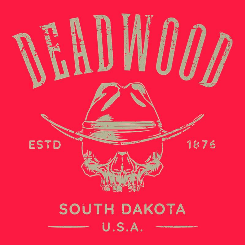 Deadwood South Dakota Usa Distressed Skull Design Souvenir Premium T S Zipper Hoodie by StudioElite | Teevron