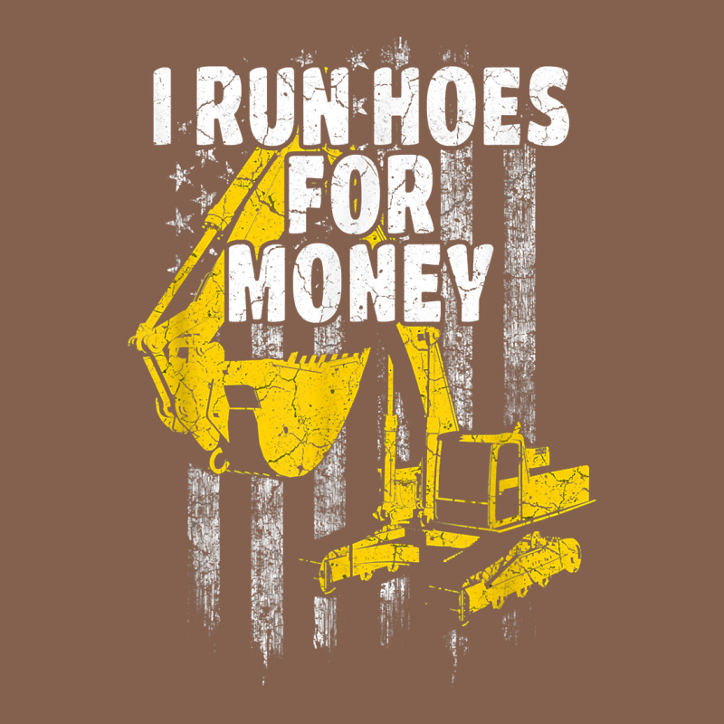 Heavy Equipment Operator I Run Hoes For Money Usa Flag T Shirt Zipper Hoodie by StudioElite | Teevron