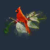 Wild Red Cardinal Bird Long Sleeve Zipper Hoodie | Teevron