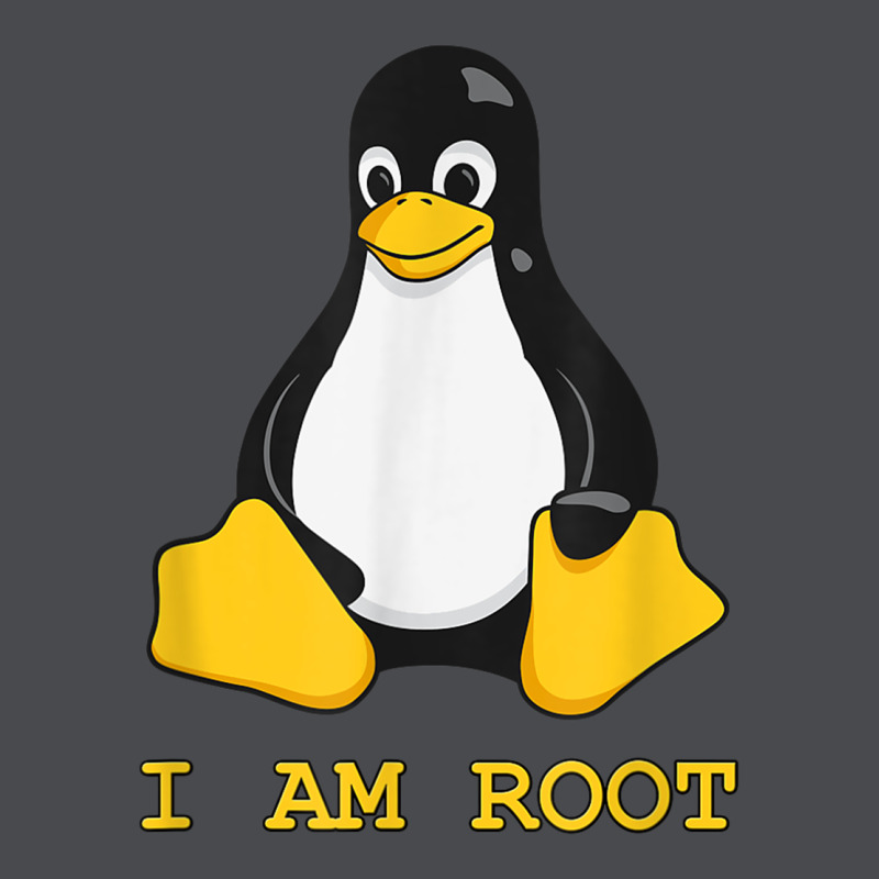 Linux Mascot Tux The Penguin I Am Root Tshirt Men Women Kids Zipper Hoodie by PixelFlow | Teevron