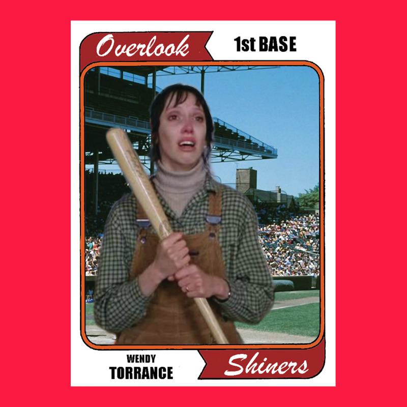 Wendy Torrance Vinatge Baseball Card Zipper Hoodie by PixelFlow | Teevron