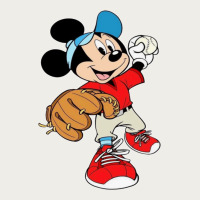 Micky-playing-baseball-cartoon-illustration-- Zipper Hoodie | Teevron