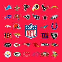 American Football Team Collage    Wall Art Zipper Hoodie | Teevron