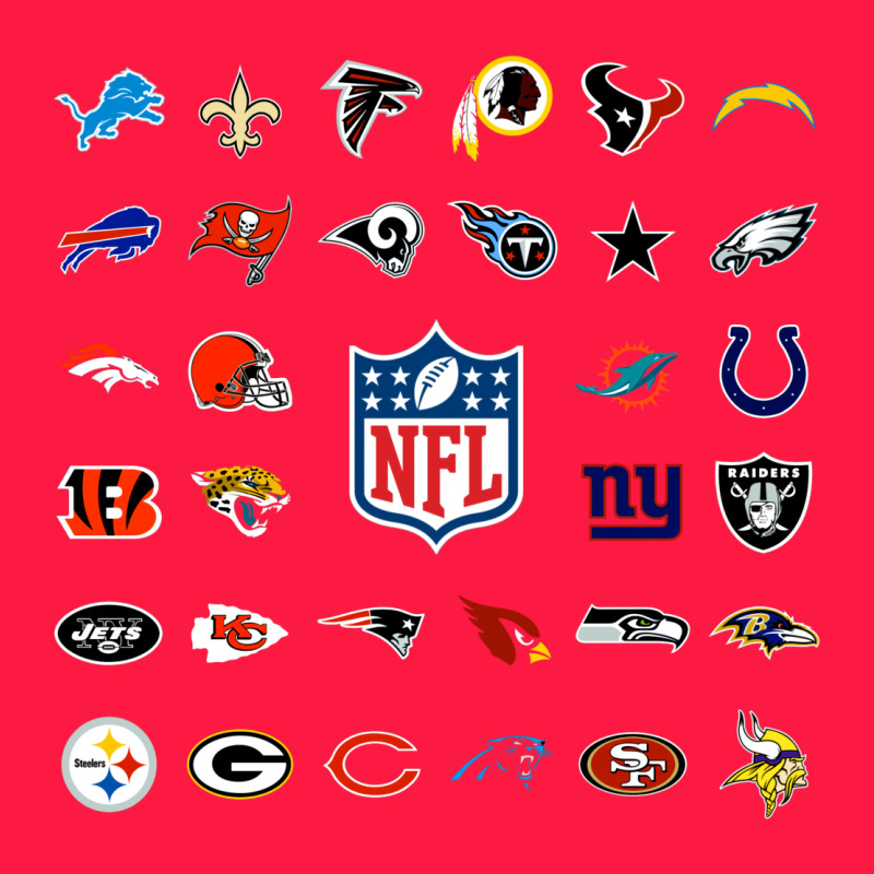 American Football Team Collage    Wall Art Zipper Hoodie by PixelFlow | Teevron