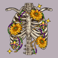 Mardi Gras Chest Sunflowers Skeleton Vintage Tee | Teevron