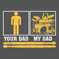 Mens My Dad Is A Drummer Your Dad Not Drum Player Father's Day T Shirt Zipper Hoodie | Teevron