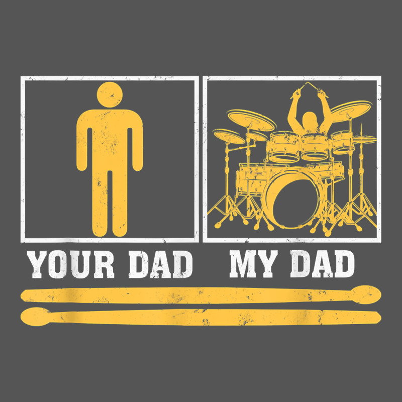 Mens My Dad Is A Drummer Your Dad Not Drum Player Father's Day T Shirt Zipper Hoodie by SnappyArt | Teevron