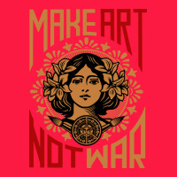Make Art Not War Symbol Zipper Hoodie | Teevron