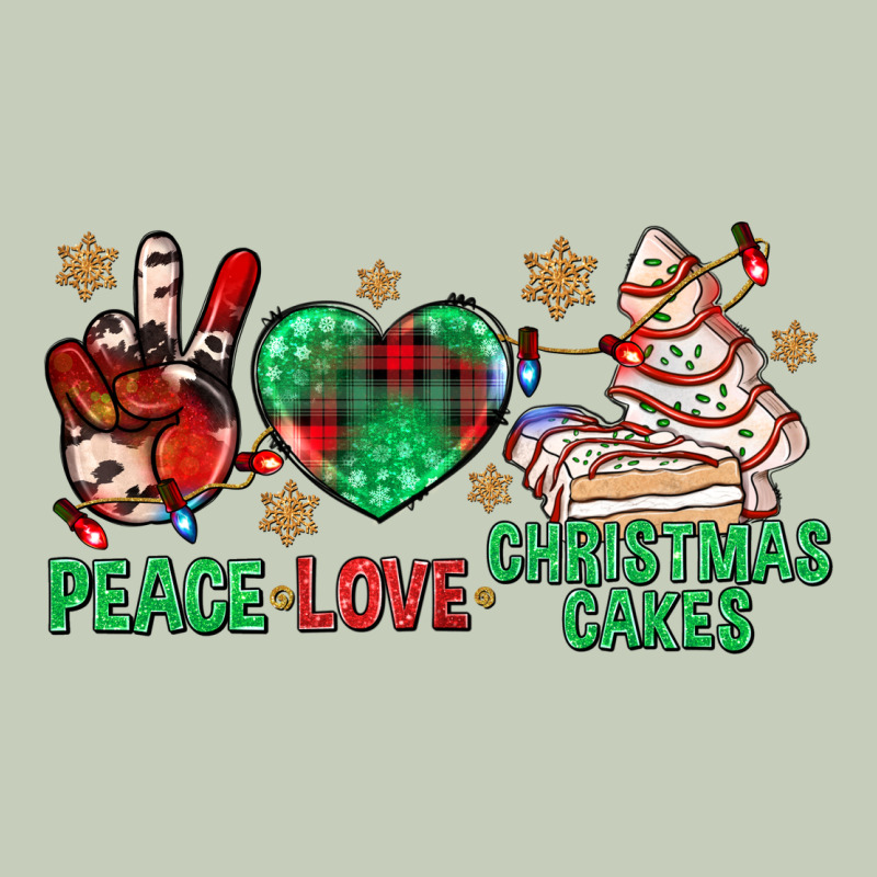 Peace Love Christmas Cakes Bbs Ladies Tee by BundleAndBundleShop | Teevron