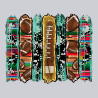 Football Serape Cowhide Turquoise Glitter  Brushstrokes Classic Tee | Teevron