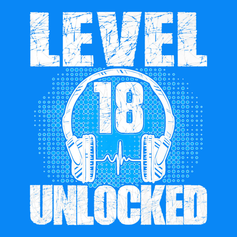 Level 18 Unlocked Birthday 18 Years Gamer Premium T Shirt Zipper Hoodie by FloraArt | Teevron