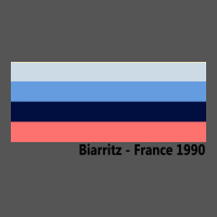 Biarritz France 1990 Zipper Hoodie | Teevron