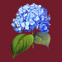 Blue  Hydrangea Zipper Hoodie | Teevron