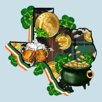 Texas Map St Patricks Day Ladies Tee | Teevron