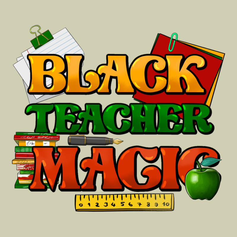 Black Teacher Magic Heavy Core Tee by HowdyJamesFarm | Teevron