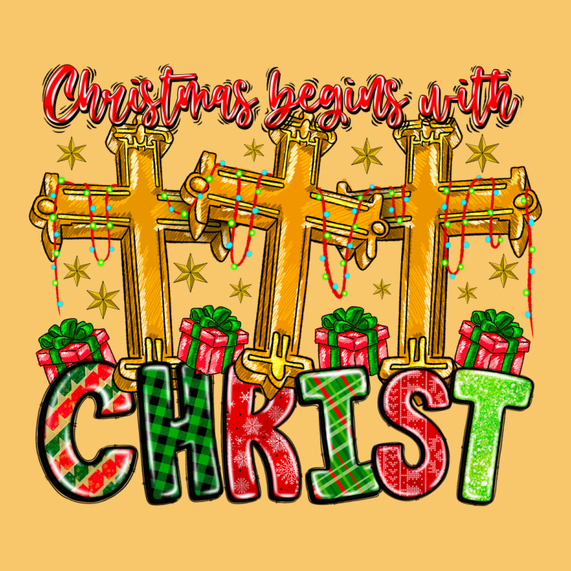 Christmas Begins With Christ Vintage Hoodie by CowhideDigitalArt | Teevron