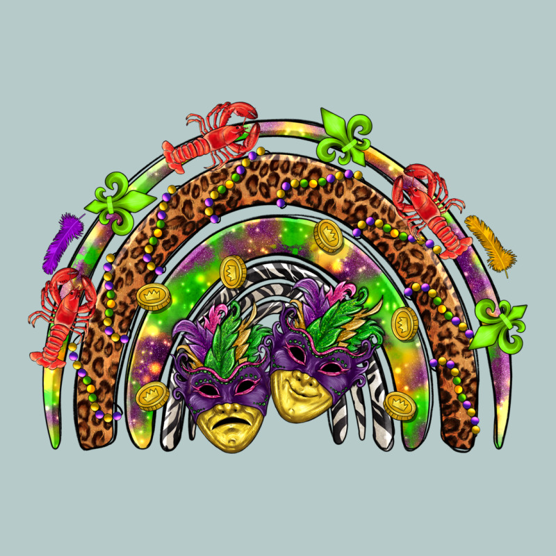 Mardi Gras Rainbow Heavy Core Tee by HowdyJamesFarm | Teevron