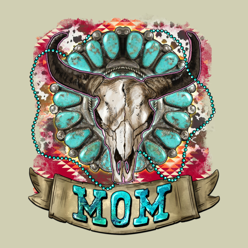 Mom Bull Skull Mother's Day Heavy Core Tee by CowGirlArtShop | Teevron