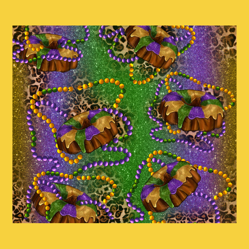 Mardi Gras King Cake Leopard Premium Sweatshirt by RanaPortraitStore | Teevron