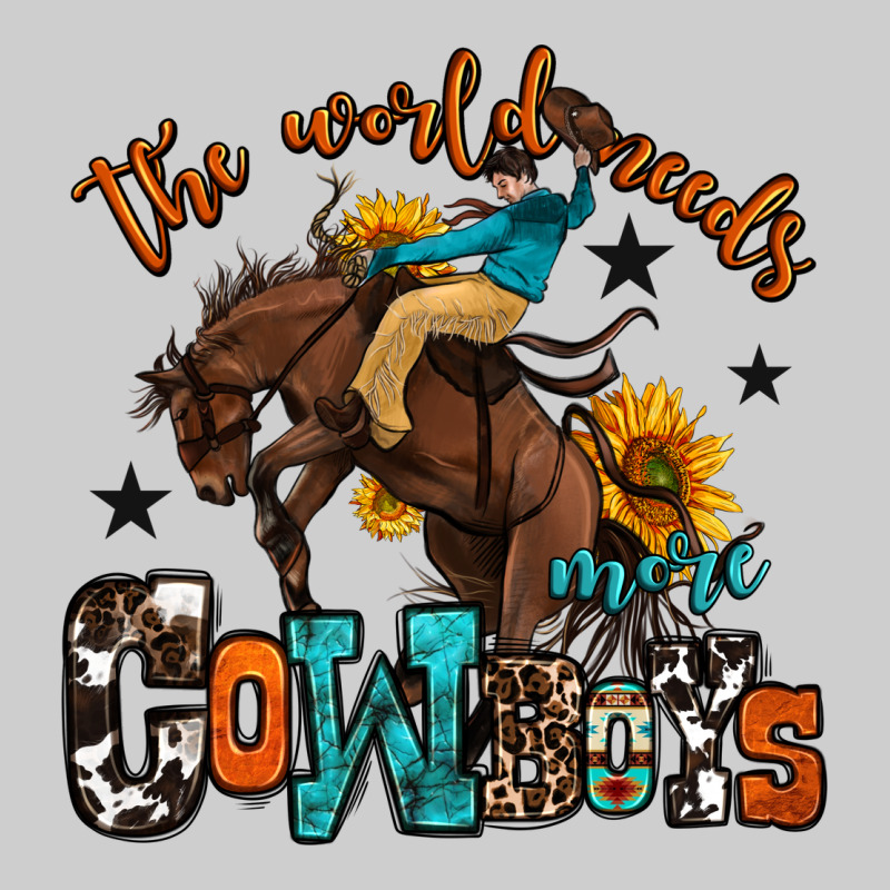 The World Needs More Cowboys Premium Tee by OliviaCreatesArt | Teevron